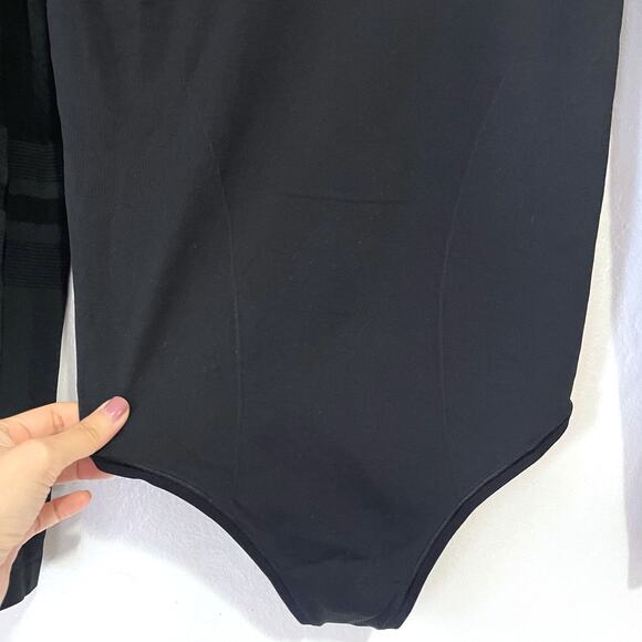 LULULEMON NWOT Gleam and Glow Long Sleeve Bodysuit in Black Size 10 - Picture 6 of 11